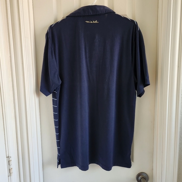 Travis Mathew Striped Navy Polo Golf Shirt Size M - Picture 8 of 8